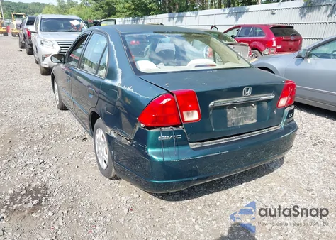 2001 Honda Civic Lx z USA, uszkodzony, nr VIN 2HGES16581H524942